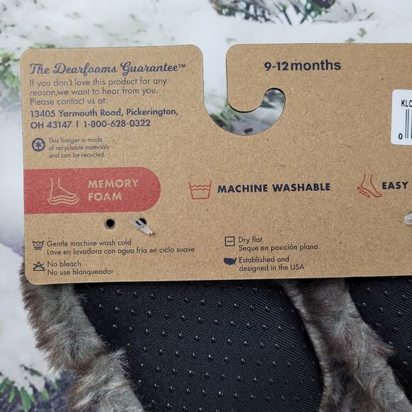 Dearforms Baby Bear Brown Frost Slippers size 9-12 months - Picture 8 of 11